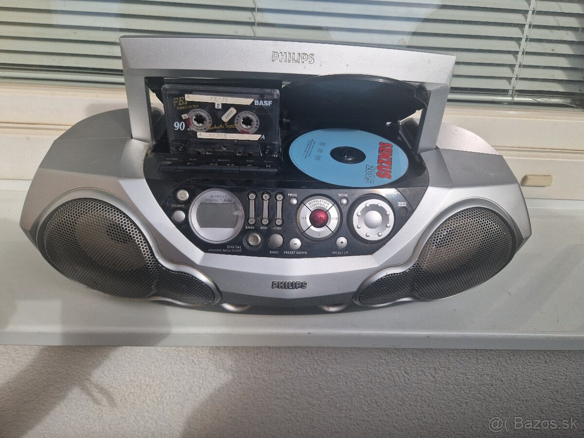 Dizajnové prenosné radio Philips AZ