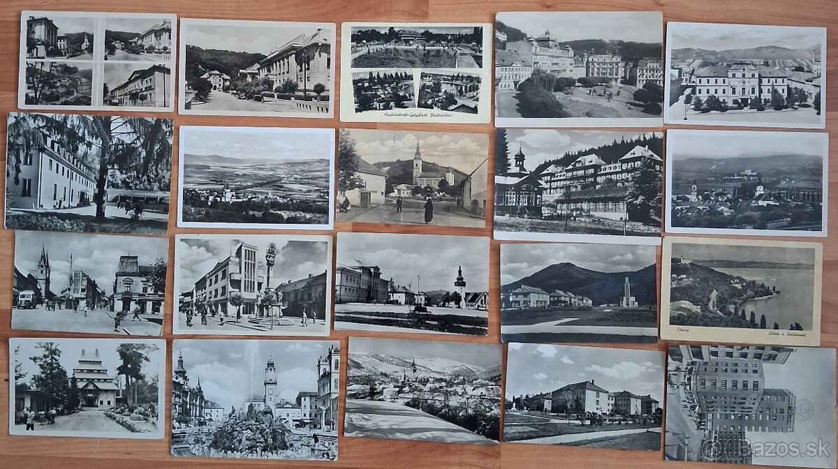 Pohľadnice 1952-6 SK a HU