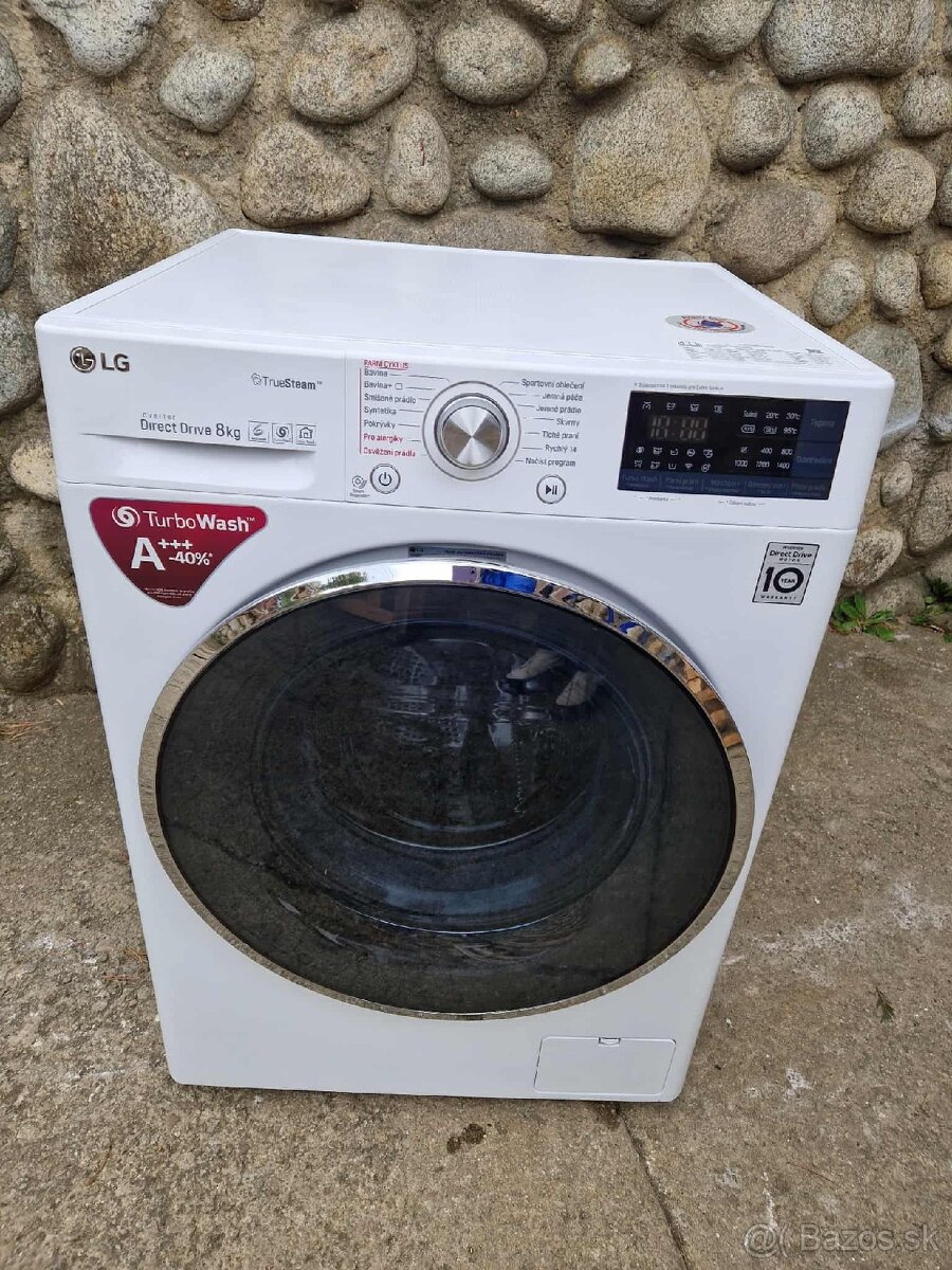 LG-8 kg parná práčka, 1400, 6 Motion DD, TrueSteam™
