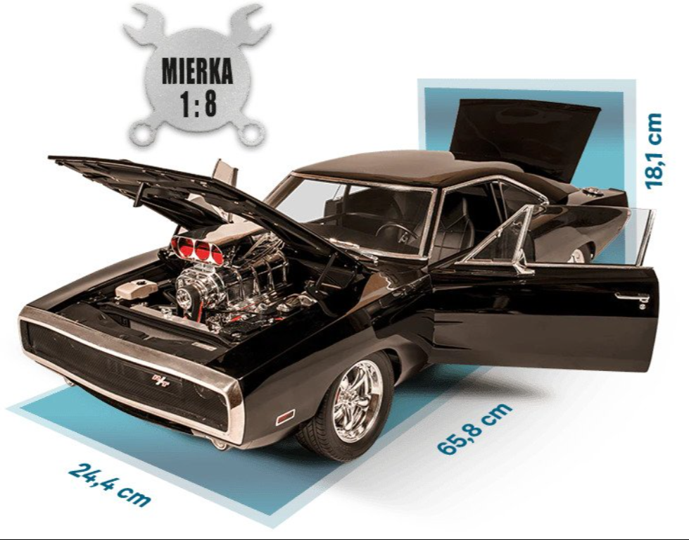 Dodge Charger R/T v mierke 1:8 zo série Rýchlo a zbesilo