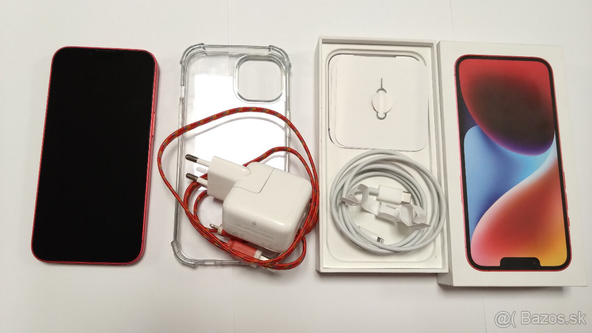 Predám iPhone 14 128 GB RED MPVA3YC/A