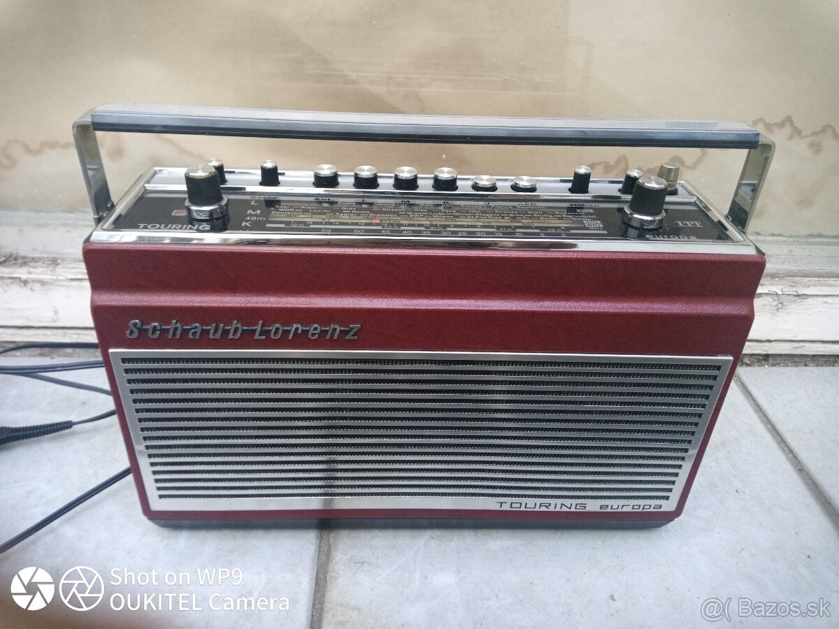 Vintage Rádio ITT Schaub Lorenz-Touring Europa