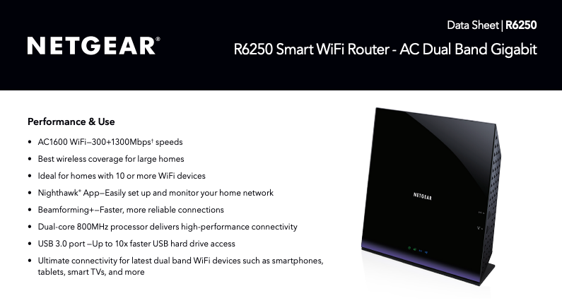 Netgear R6250