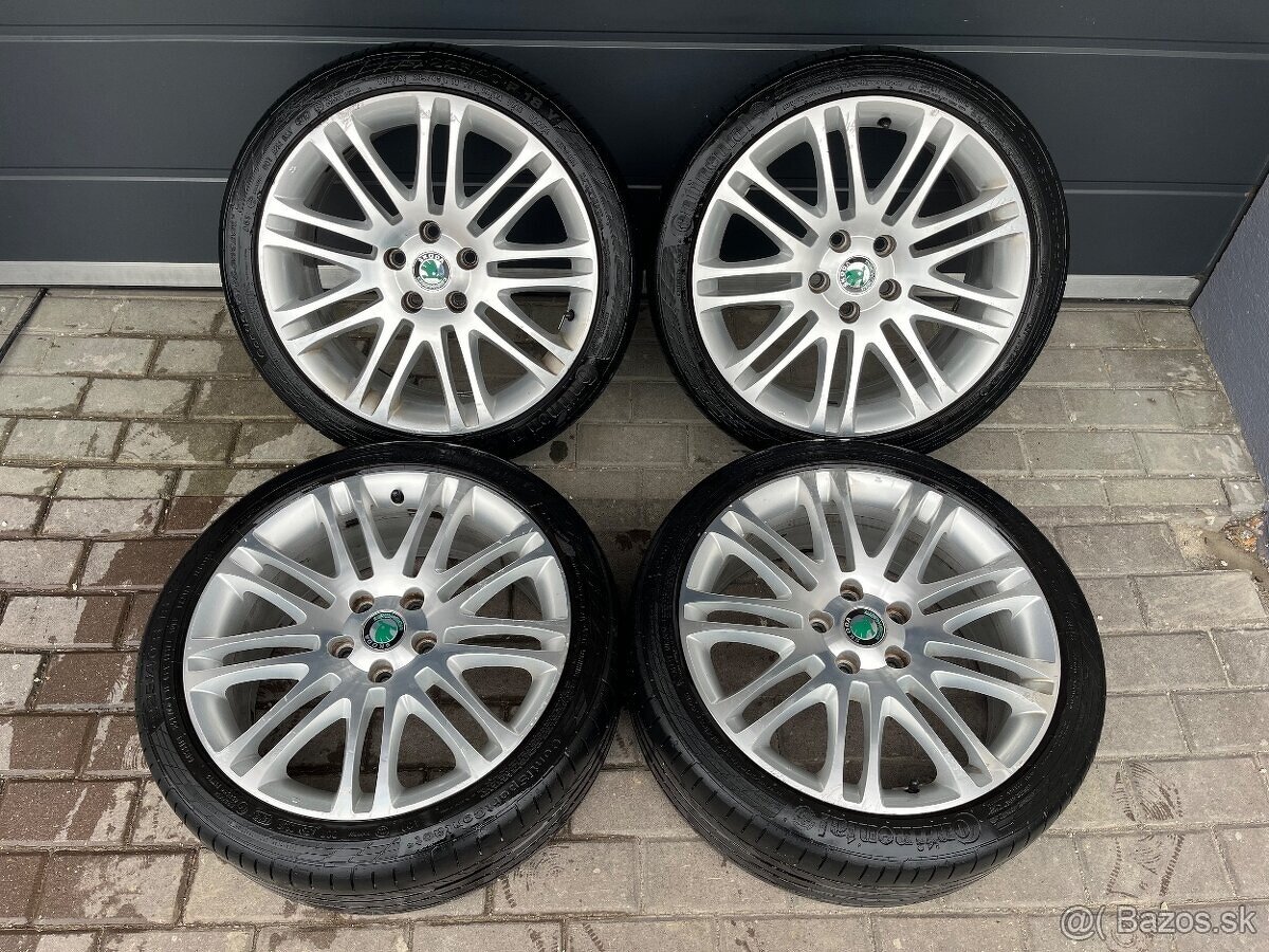 Orig. disky superb Luxon 5x112 225/40 r18 pneu continental