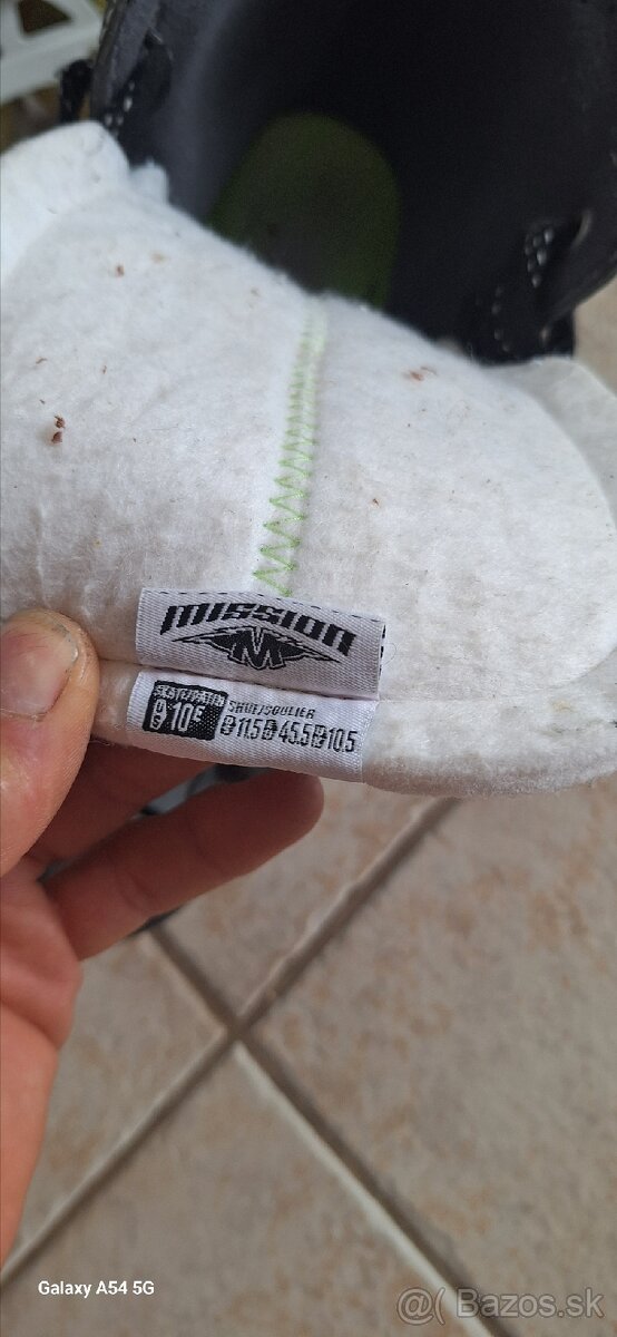 Hokejové inline korčule MISSION INHALER AC7 vlekost 45.5