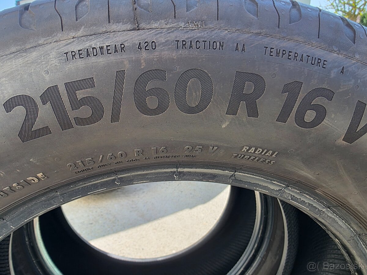 Predám 215/60r16 zimné letné