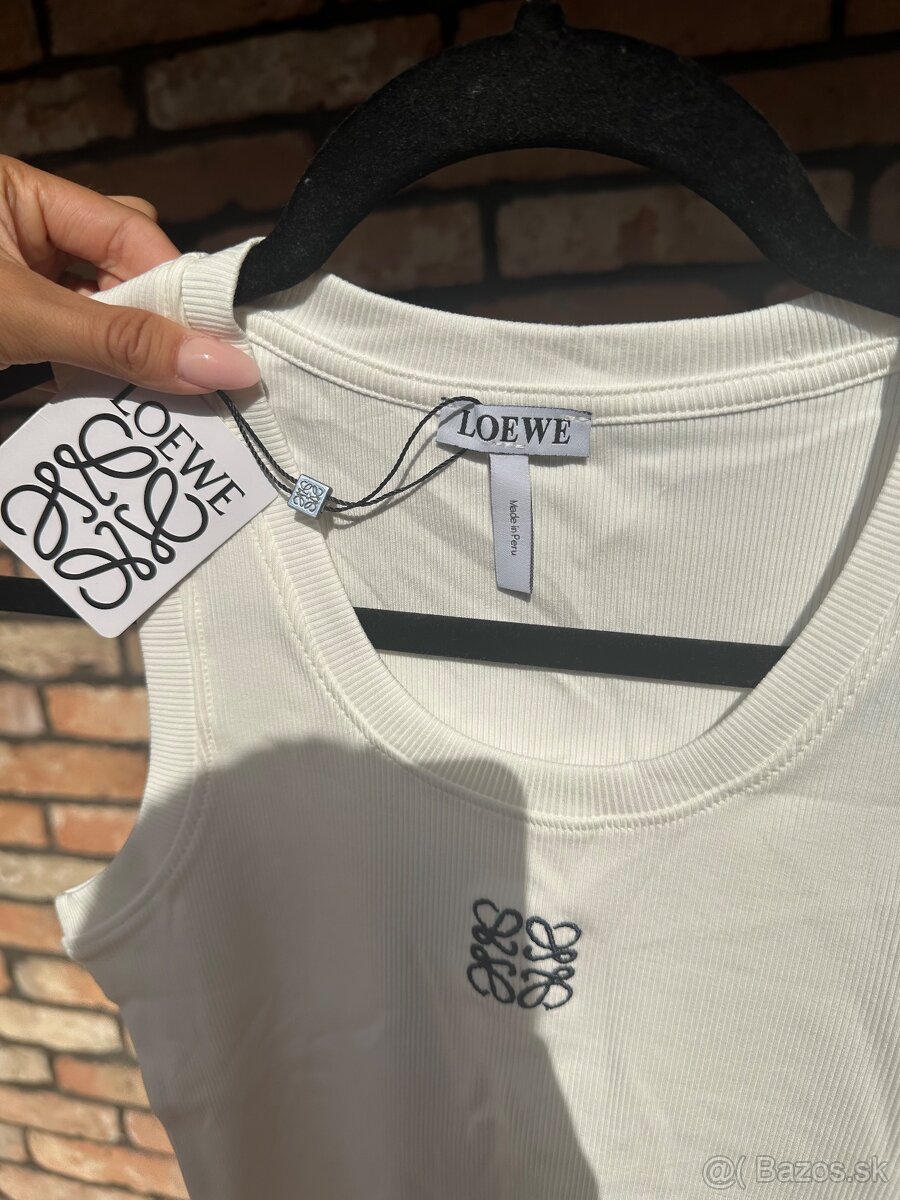 👚 LOEWE biele tielko – veľkosť S 👚