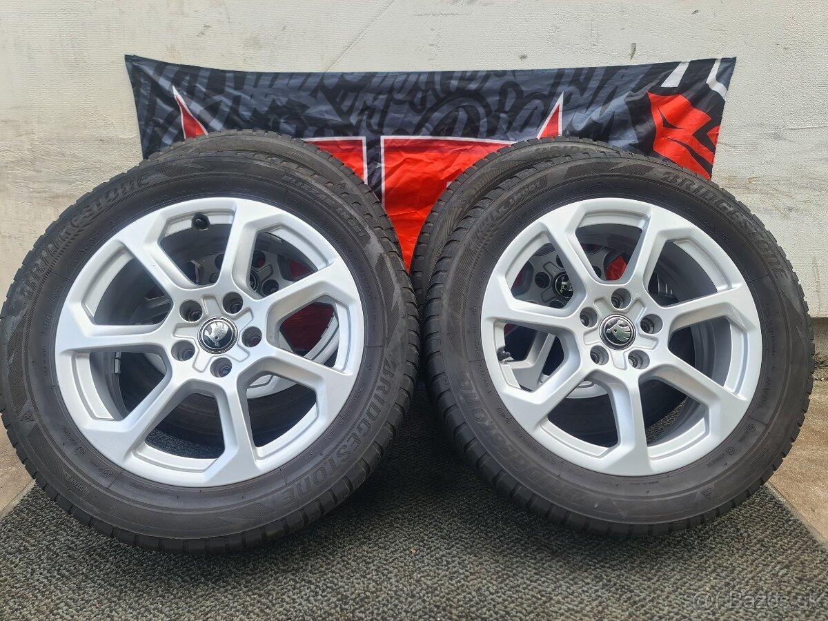 5X112 R17 + ZIMNE PNEU 215/55 R17 BRIDGESTONE