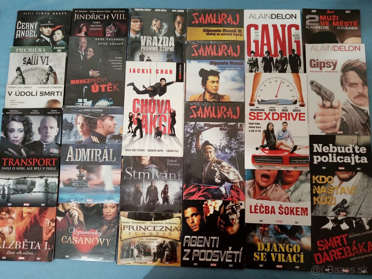 Stovky orig.DVD v kartonu od 0,5 eur (v češtině ;o)