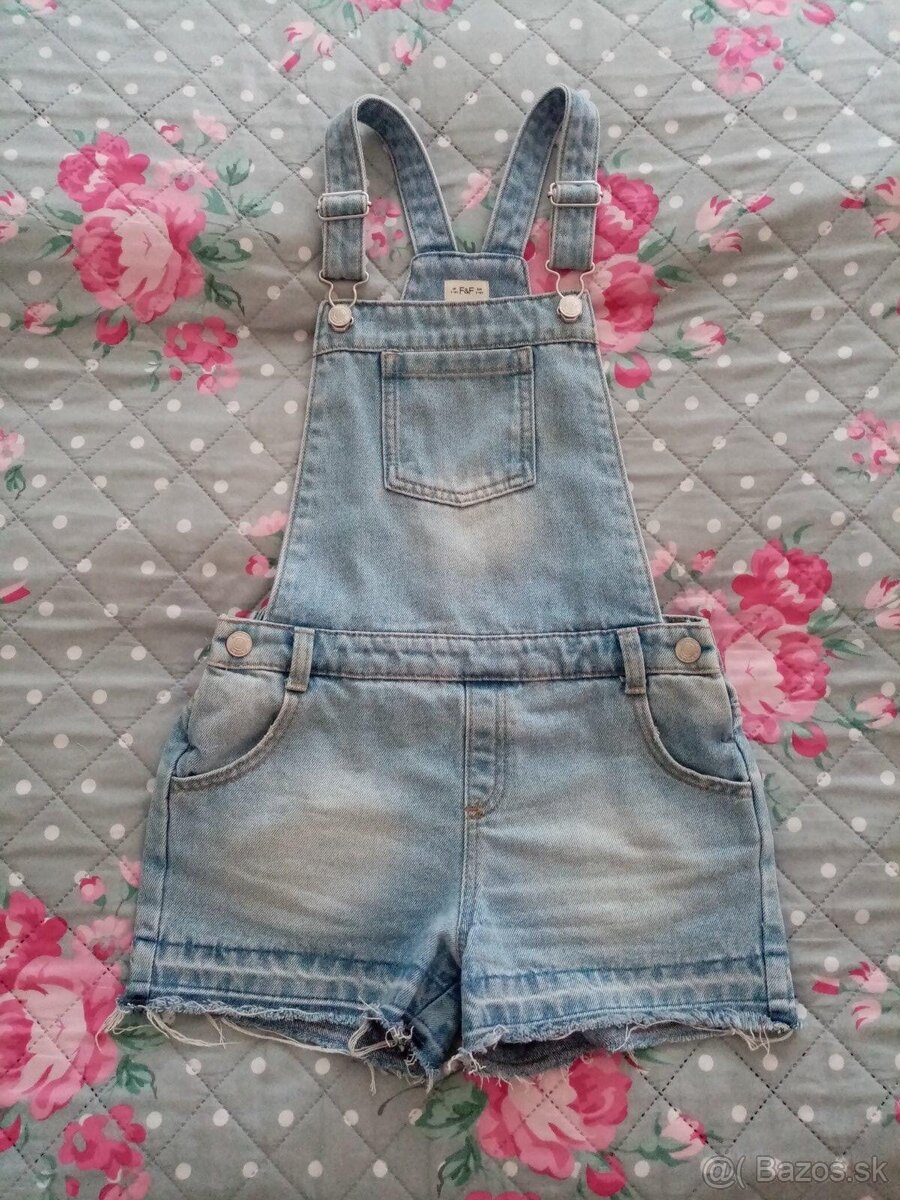 Riflove šortky na traky v.134/ v. 9/10r.