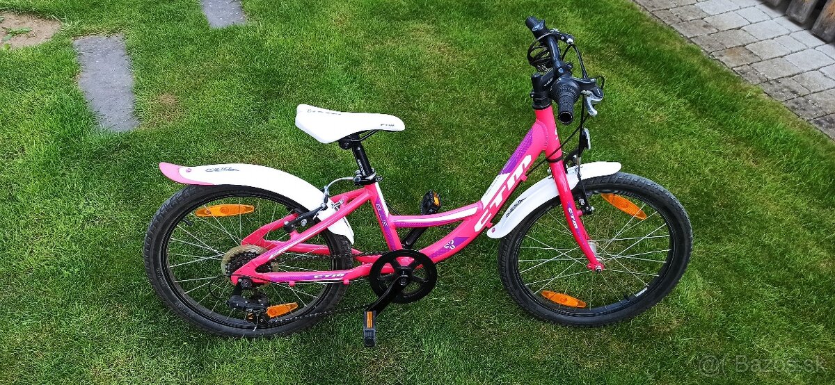 dievčenský detský bicykel CTM veľkosť 20