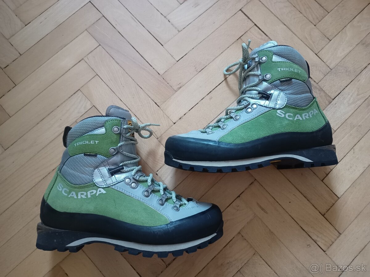 SCARPA goretex turisticke topanky VIBRAM velkost 39,5 a 38
