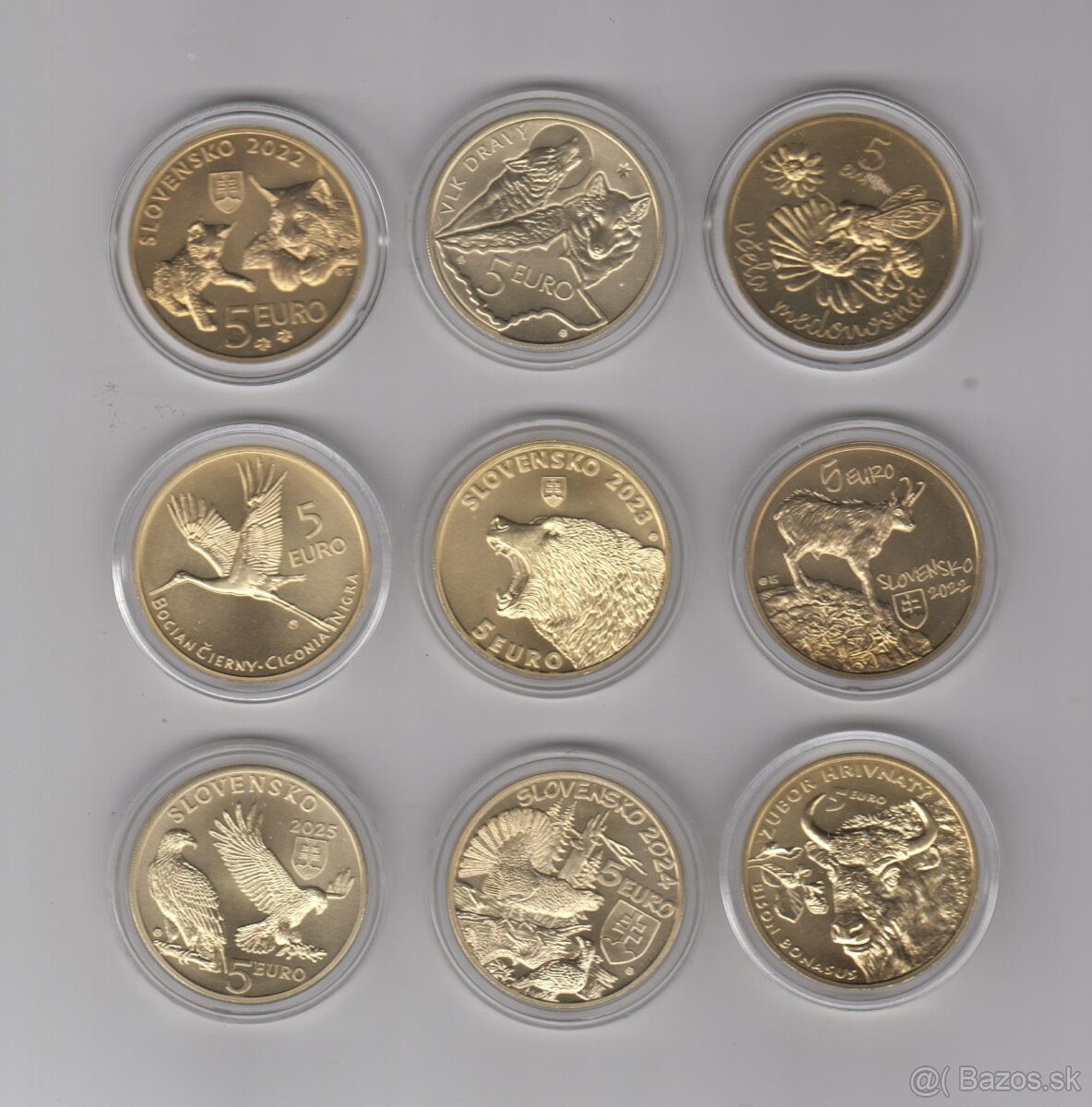 5- Euro mince, sada