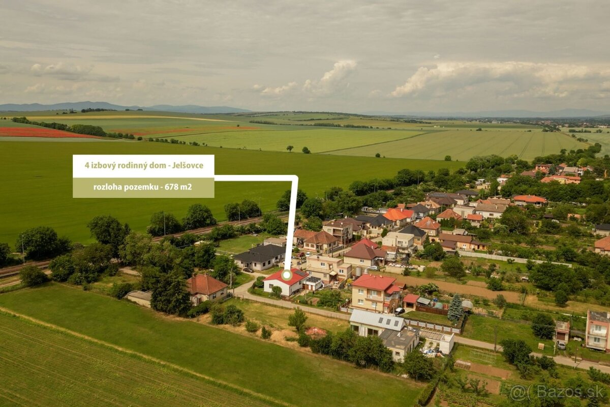 Exkluzívny predaj rodinného domu v obci Jelšovce, okres NR