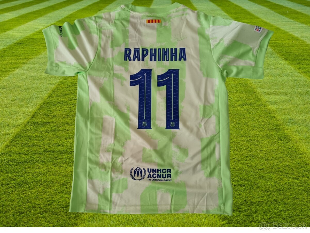 RAPHINHA zelený dres FC Barcelona