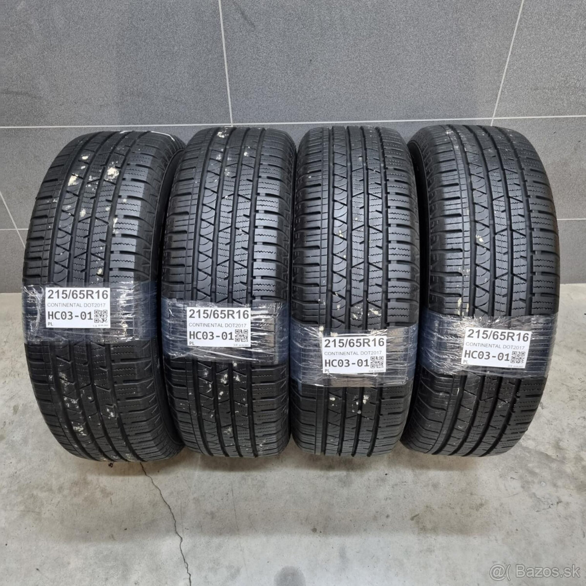 Celoročné pneumatiky 215/65 R16 CONTINENTAL DOT2017