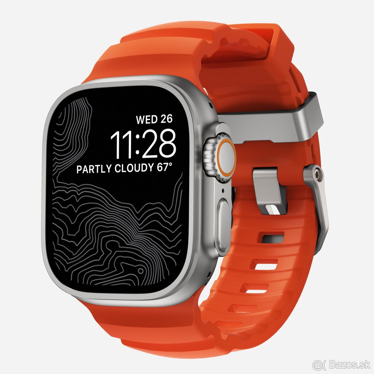 Apple watch Nomad Rocky Point Band orange, limited