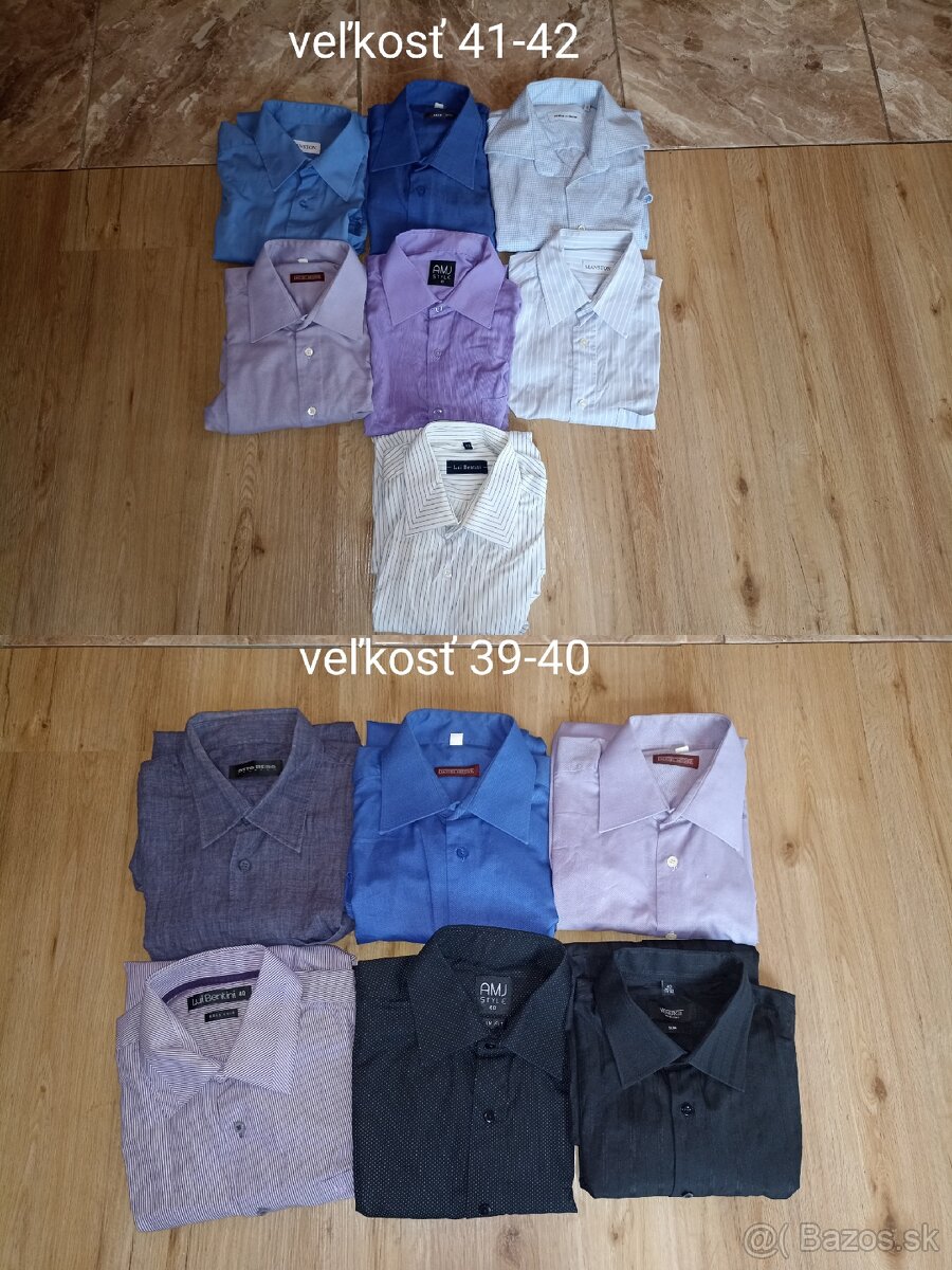 Balík košieľ veľkosť 39-42