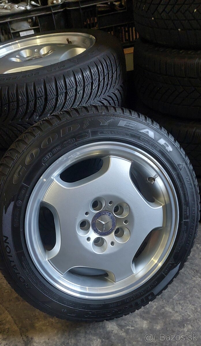 Mercedes hliníkové disky 5x112 r16 sada zimných kolies