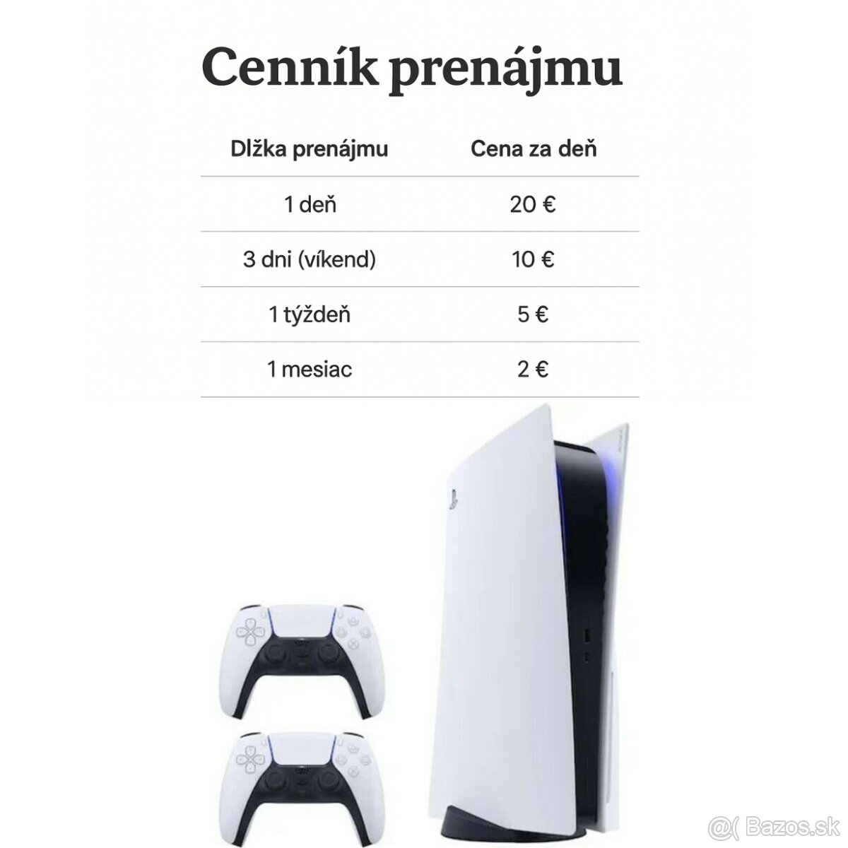 Prenájom PlayStation 5 – Prenajmi si PS5 a hraj naplno