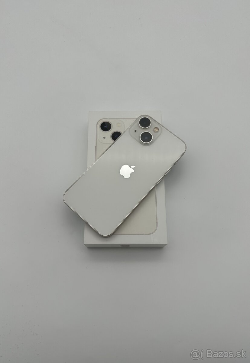 iPhone 13 Mini 128GB Starlight (100% Batéria) + ZÁRUKA