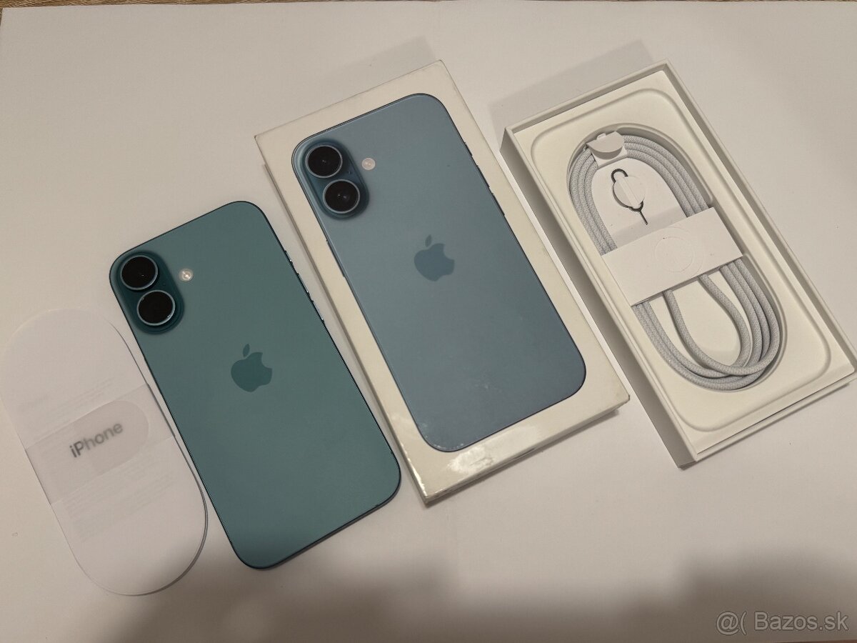 Apple Iphone 16 256Gb Teal - rozbalený v záruke- Aktuálny