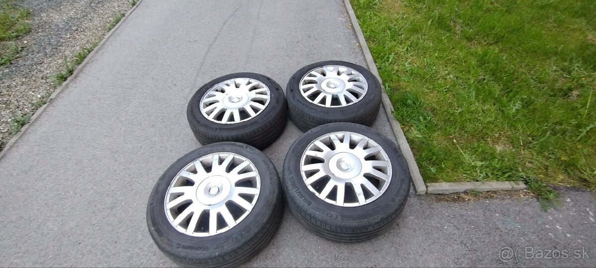 Elektróny Škoda R16 + letné pneu Barum 205x55