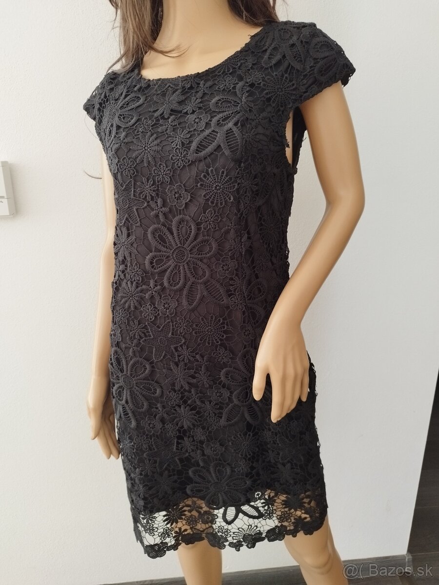 Elegantné čierne šaty. L/40