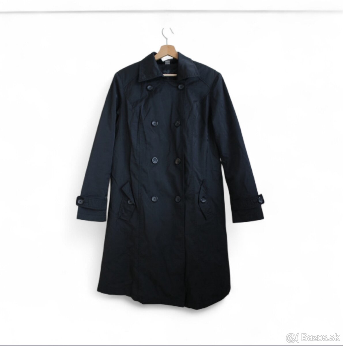 🖤 Čierny prechodný trenchcoat | veľ. 42