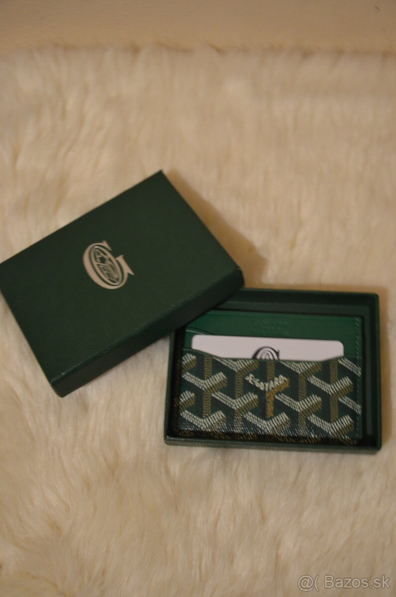 Goyard cardholder 1:1 zelenej farby