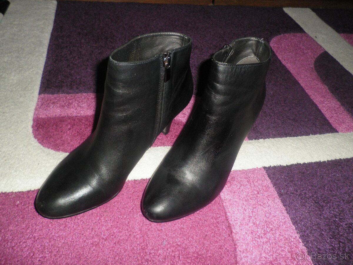 kožené čižmičky + s kožušinkou gratis