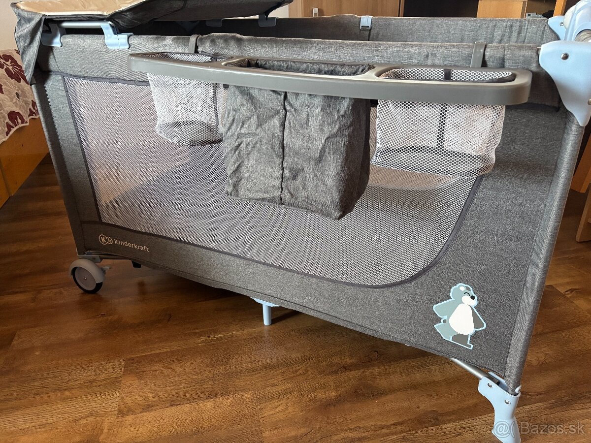 Cestovna postielka Kinderkraft Joy Blue