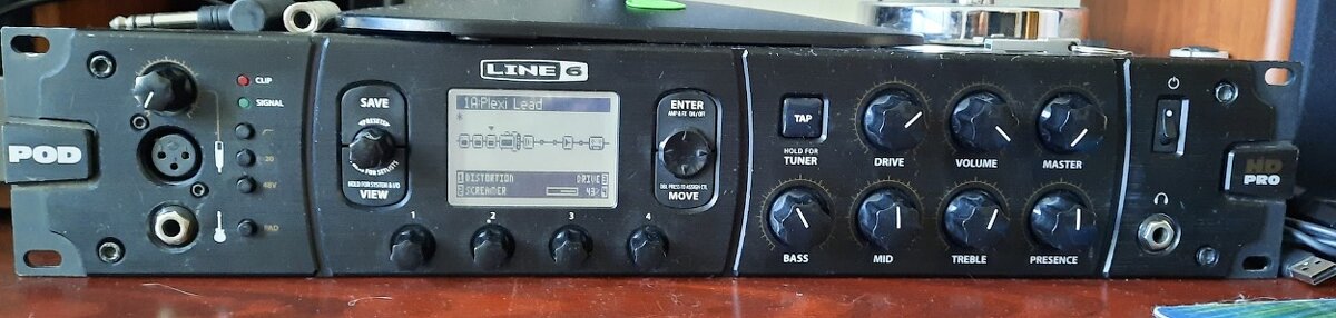 Line 6 HD PRO + kombo Marshall MG50FX