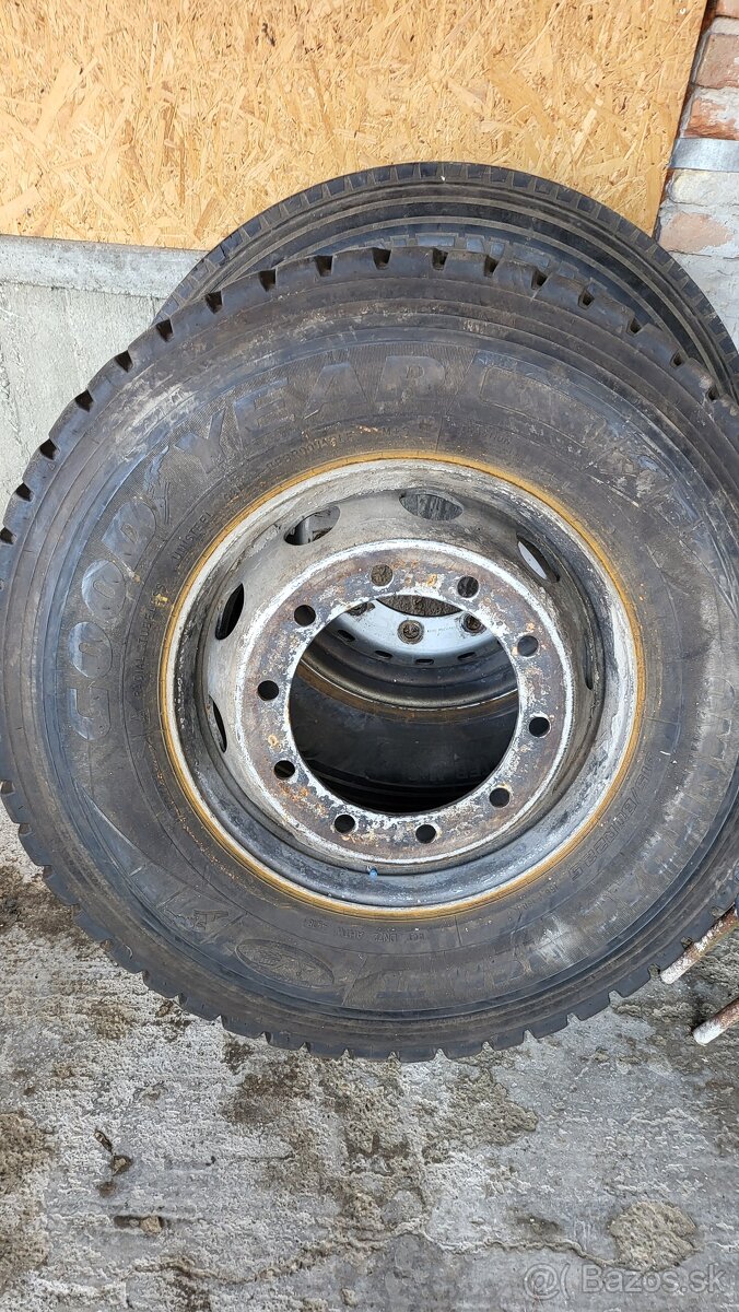 Predám kolesá na nákladné vozidlo mercedes man iveco scania