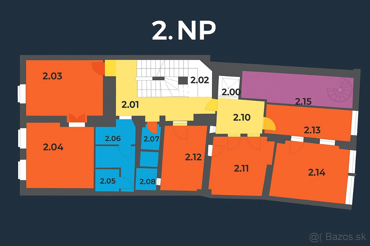 Priestory na prenájom – 2. NP | Ambulancia – Centrum Banská