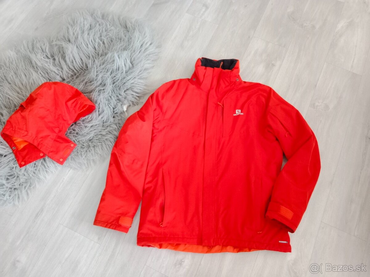 Salomon originál bunda na lyže ale aj do mesta, nepremokavá