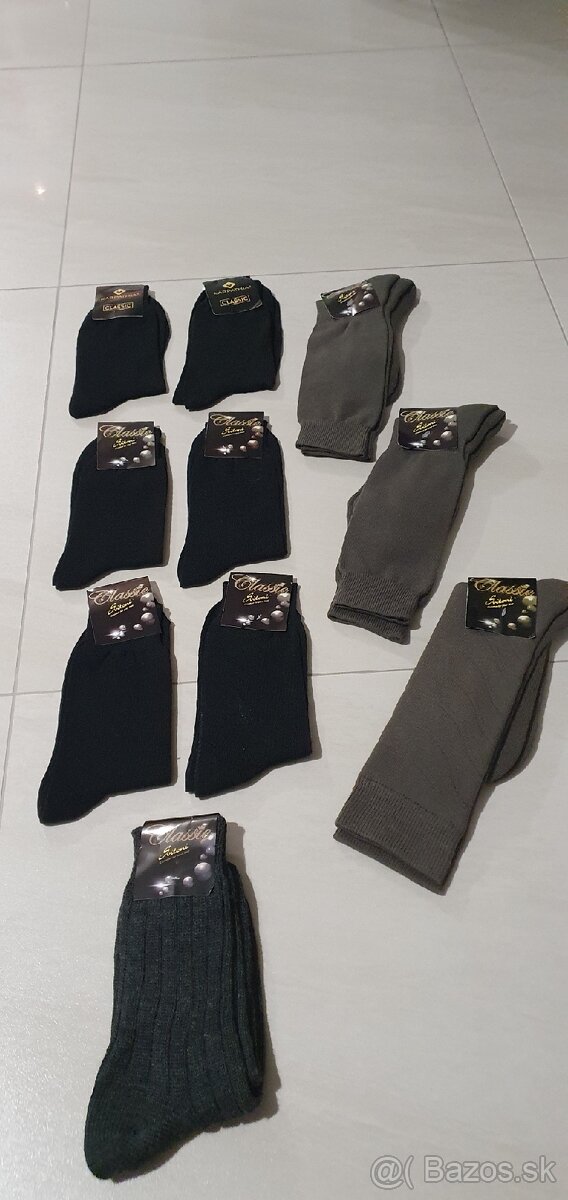 Vojenské ponožky, viac druhov