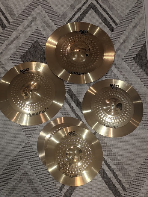 Činely, nová nepoužívaná sada