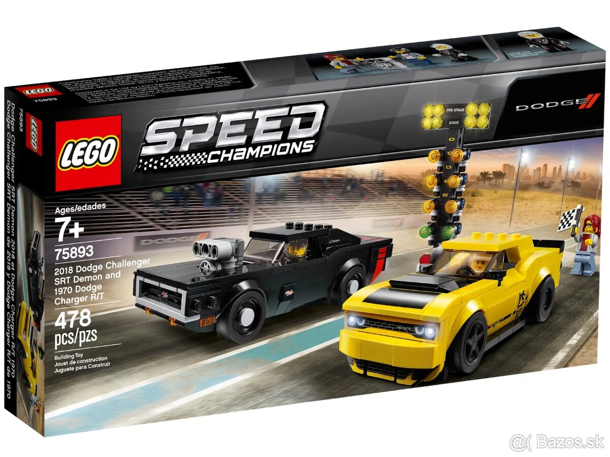 Lego Speed 76893 Dodge Challenger SRT Demon & Dodge Charger