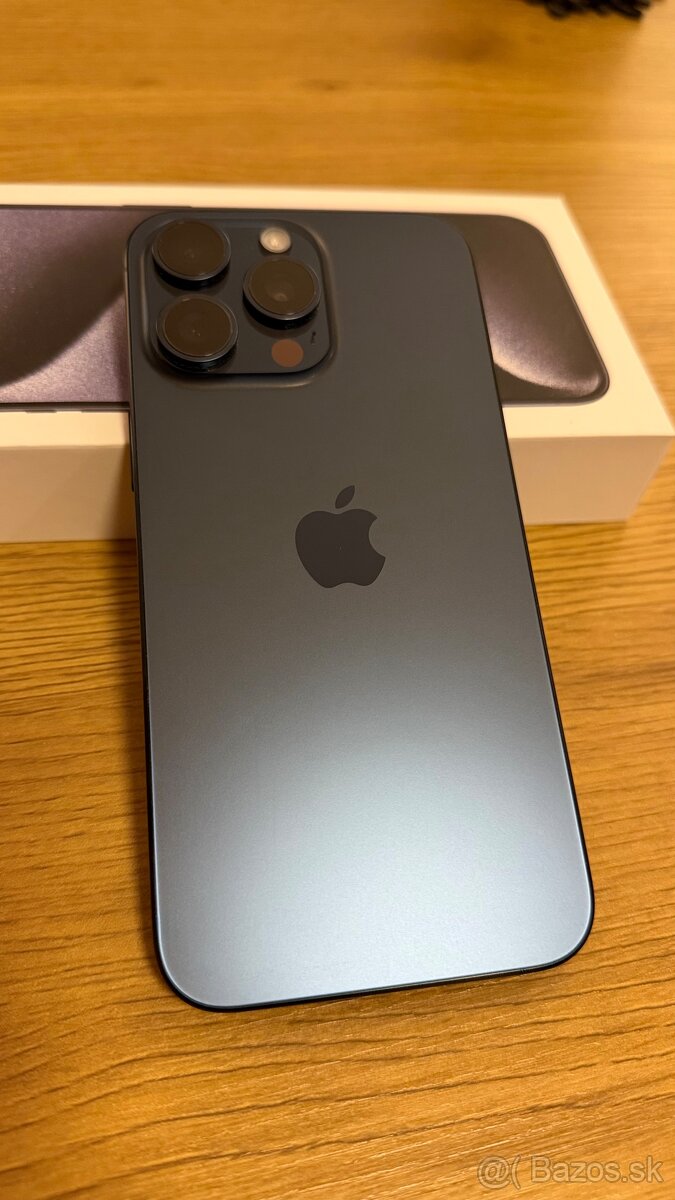 Predám iphone 15 pro max 256gb modrý