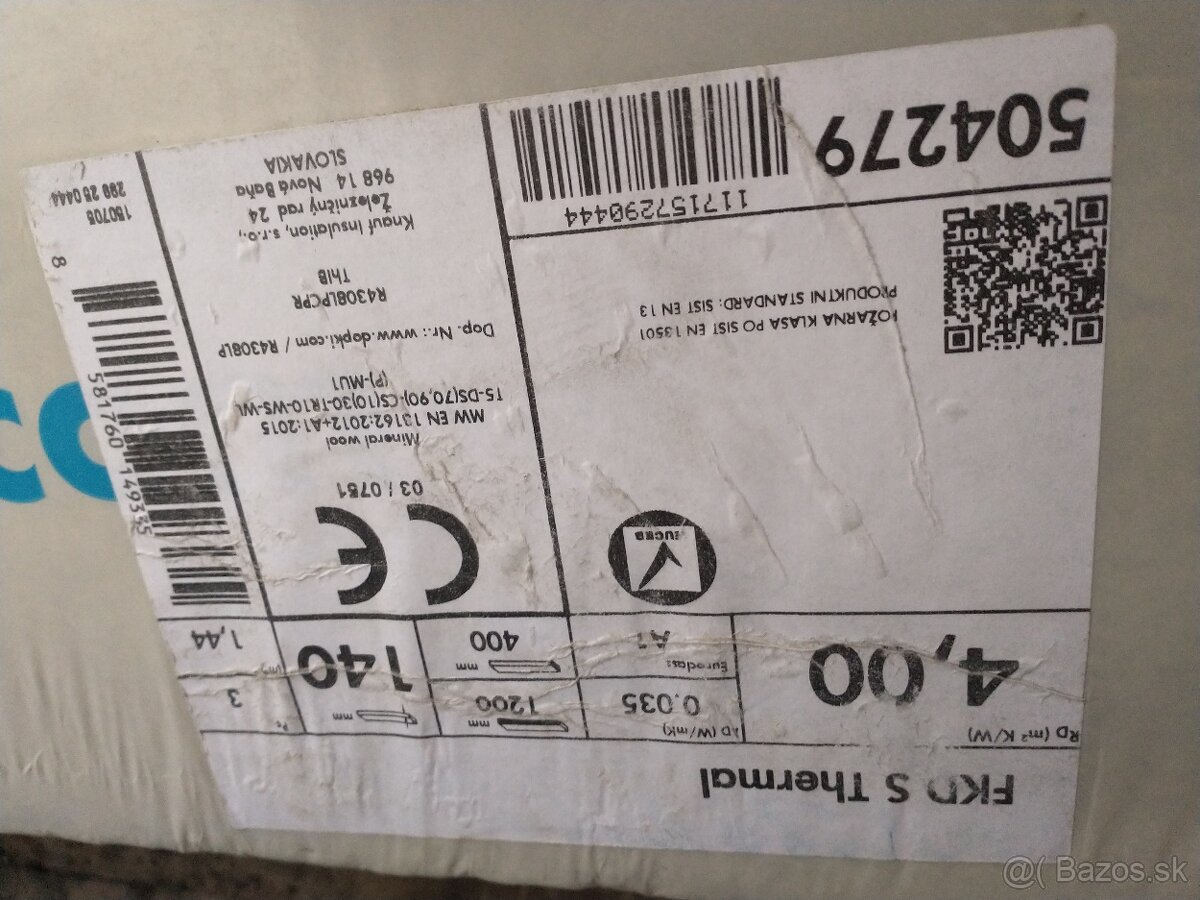 Predám fasádnu vatu