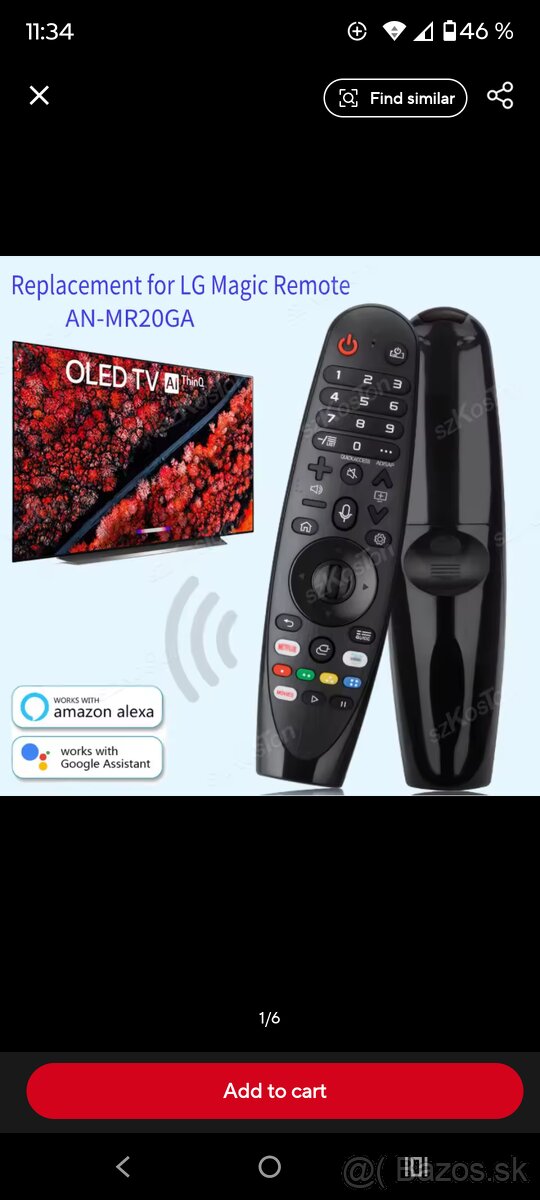 Náhrada ovládača LG Smart AN MR20GA