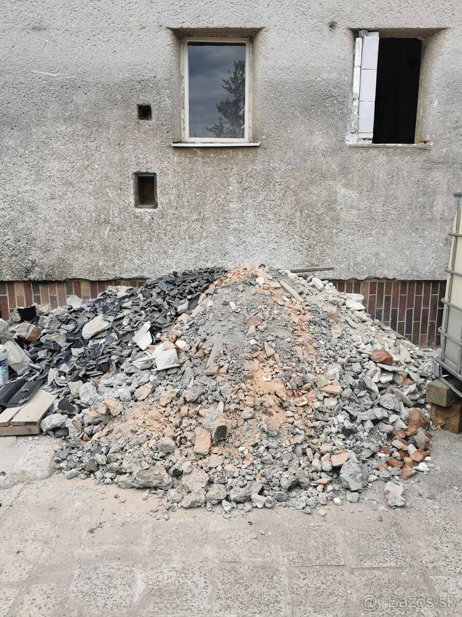 Darujem stavebnú suť za odvoz