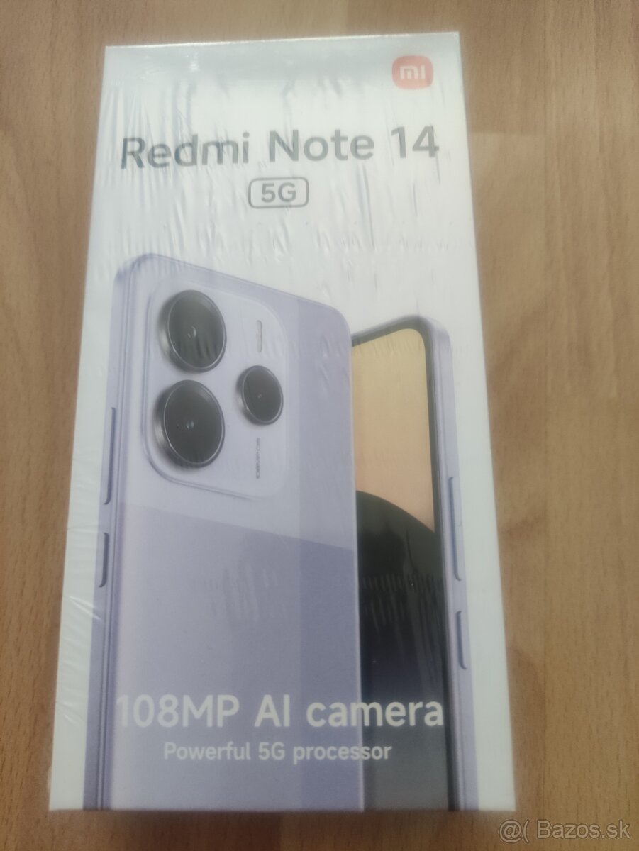 Predám Xiaomi Redmi Note 14 5G 8/256GB Midnight Black