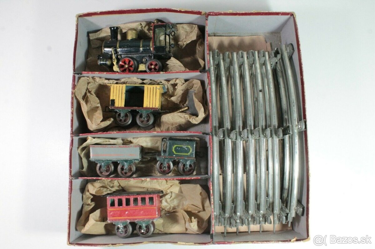 Vintage Märklin koľaj 0 Storchenbein vlaková súprava 1020 vr
