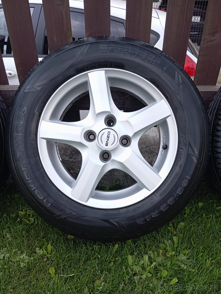 Elektrony ENZO 4x108 R15 s letnými pneumatikami a rezervou