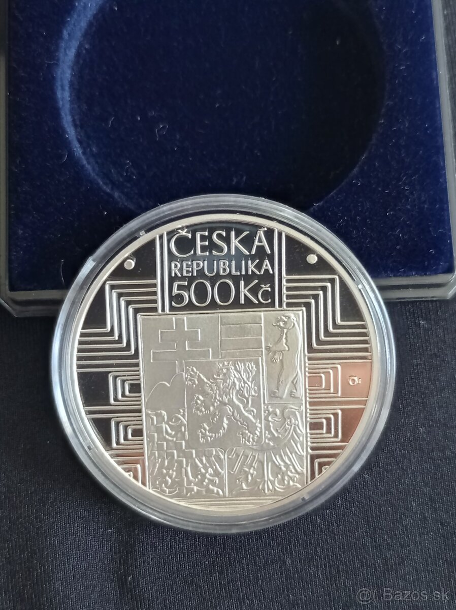 500 Korún - Československo PROOF - striebro 