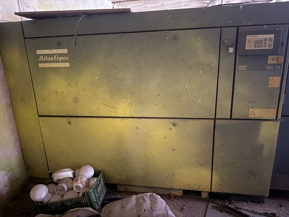 Skrutkový kompresor atlas copco ga75