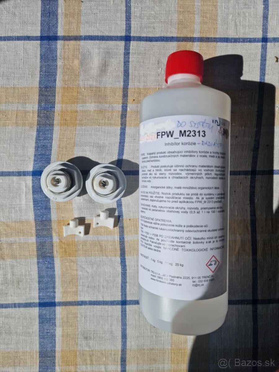 1" koncovky na radiátory + inhibítor korózie