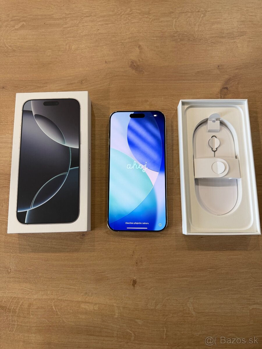 📱 iPhone 16 Pro Max Silver Titanium 256GB